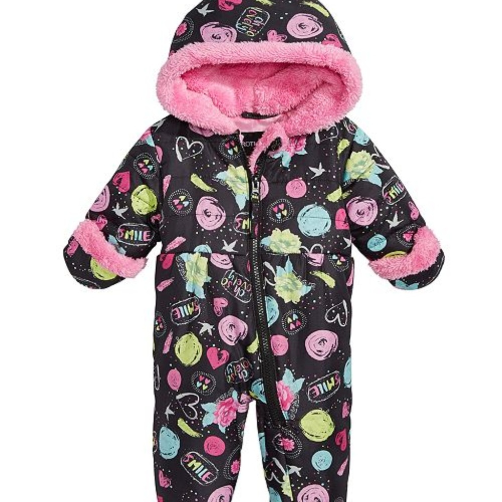 S. Rothschild Hooded Printed Footed Snow Suit
